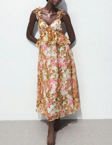 Rochie medie SHEIN, floral print