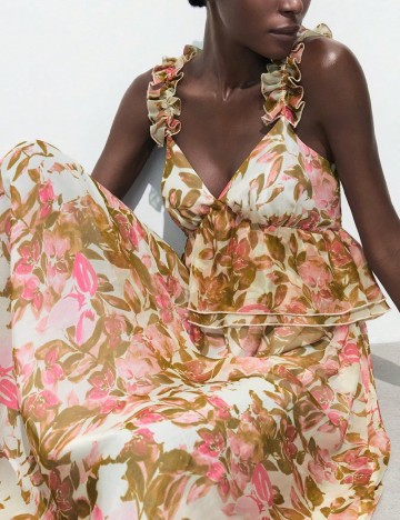 Rochie medie SHEIN, floral print