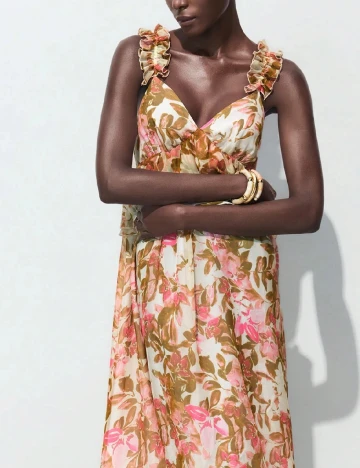 Rochie medie SHEIN, floral print