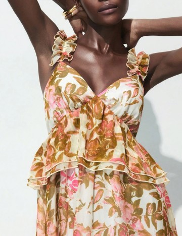Rochie medie SHEIN, floral print