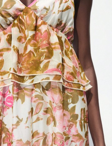 Rochie medie SHEIN, floral print
