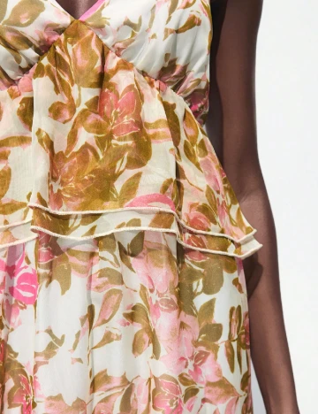 Rochie medie SHEIN, floral print