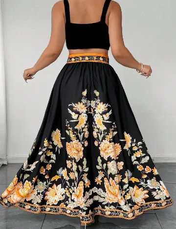 Fusta SHEIN CURVE, negru