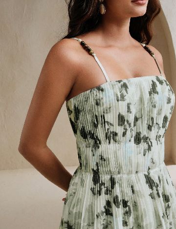 Rochie medie Anewsta, verde