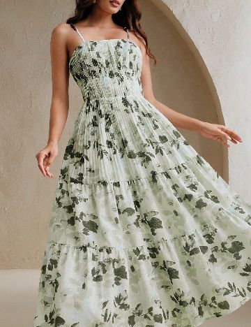 Rochie medie Anewsta, verde
