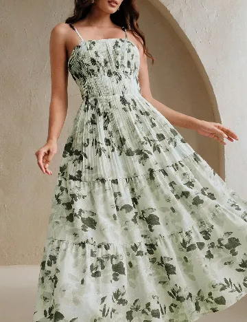 Rochie medie Anewsta, verde