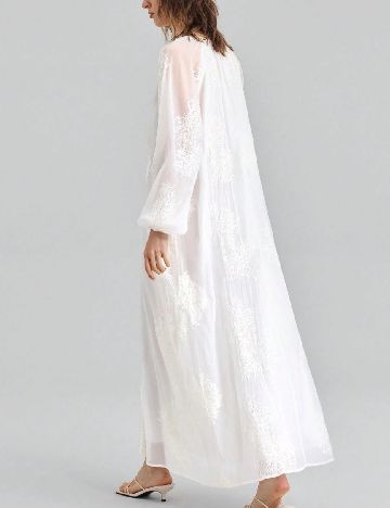 Rochie lunga Ontre, alb