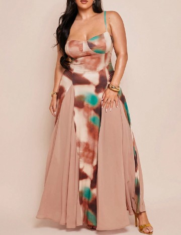 Rochie medie SHEIN CURVE, mix culori