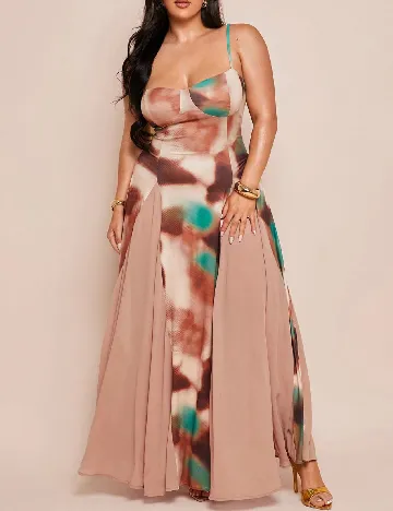 Rochie medie SHEIN CURVE, mix culori