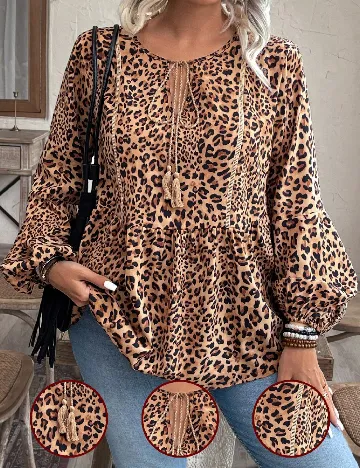 Bluza SHEIN CURVE, animal print