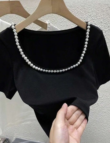 Top SHEIN, negru