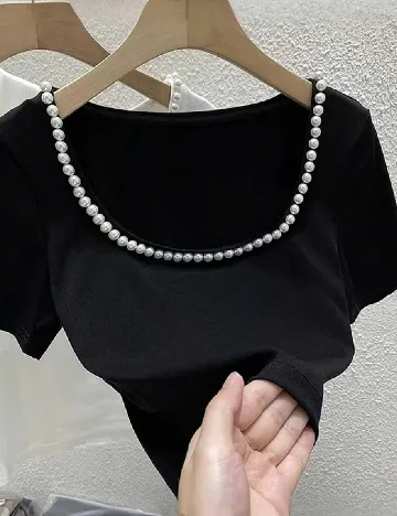 Top SHEIN, negru
