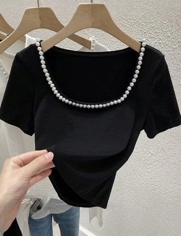 Top SHEIN, negru