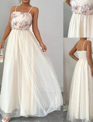Rochie lunga SHEIN, ecru