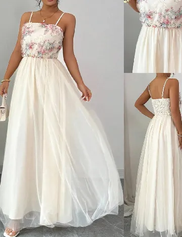 Rochie lunga SHEIN, ecru