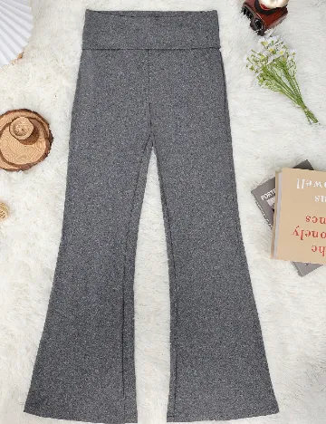 Pantaloni Shein Kids, gri