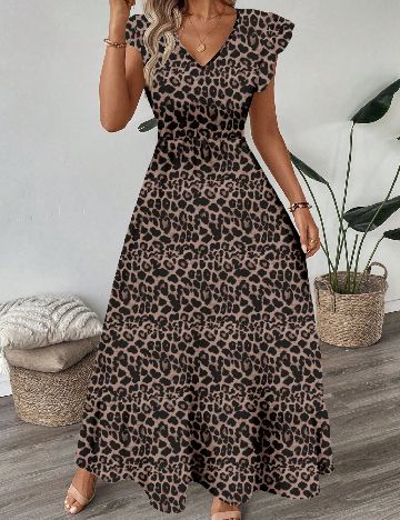 Rochie lunga SHEIN, animal print