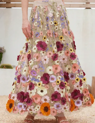 Fusta SHEIN, floral