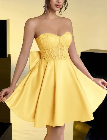 Rochie scurta SHEIN, galben