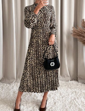 Rochie medie SHEIN, animal print