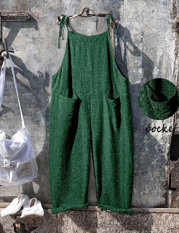 Salopeta SHEIN CURVE, verde