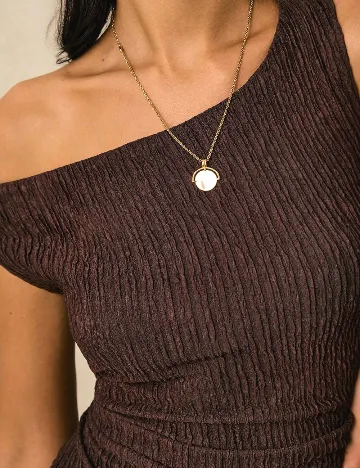 Rochie lunga Poeselle, maro