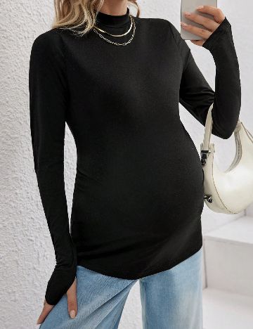 Bluza SHEIN Maternity, negru