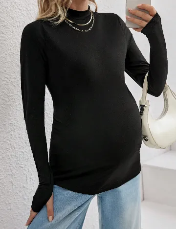 Bluza SHEIN Maternity, negru