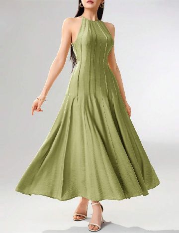 Rochie lunga SHEIN, verde