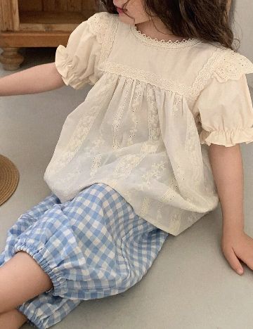 Bluza Shein Kids, crem