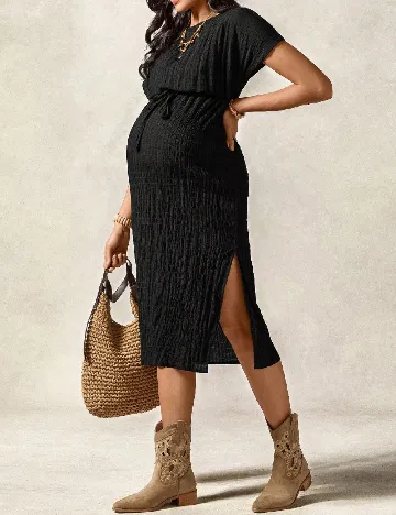 Rochie medie SHEIN Maternity, negru