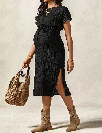 Rochie medie SHEIN Maternity, negru