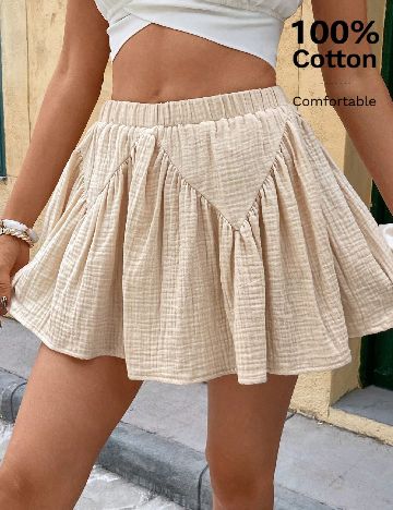Fusta pantalon SHEIN, crem