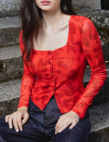 Top SHEIN, rosu