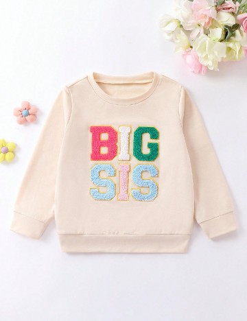 Bluza Shein Kids, crem