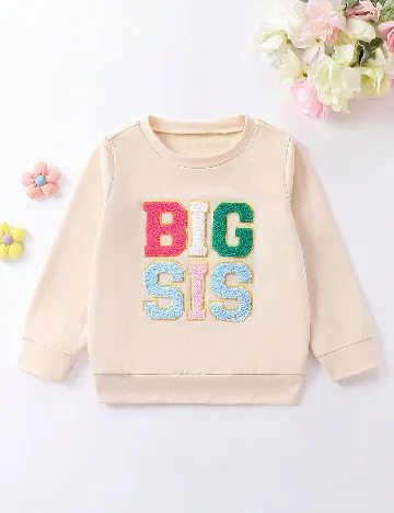 Bluza Shein Kids, crem