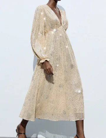 Rochie medie SHEIN, crem