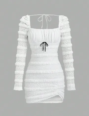 Rochie scurta SHEIN, alb