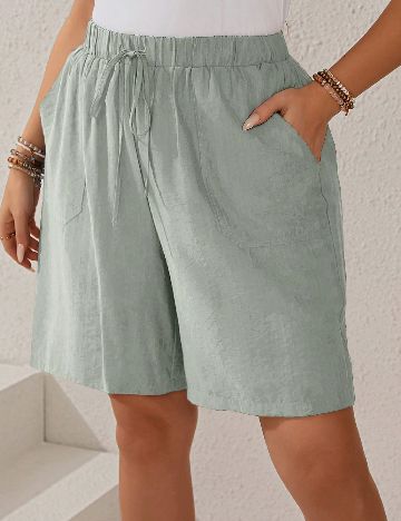 Pantaloni scurti Emery Rose Curve, verde