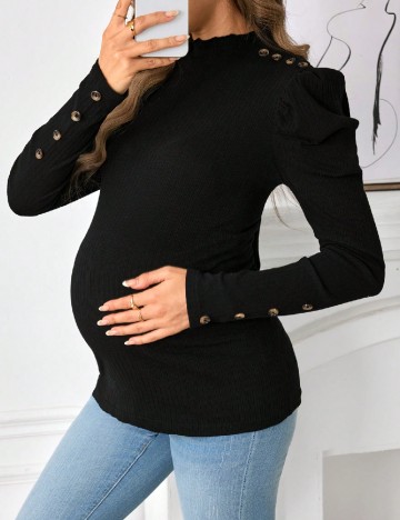 Bluza SHEIN Maternity, negru