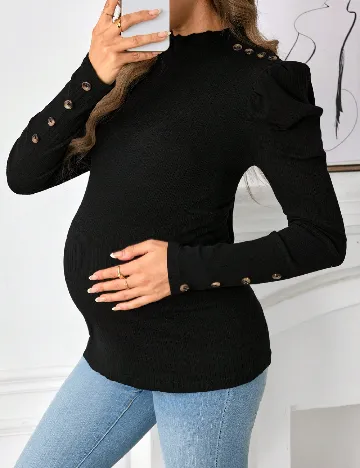 Bluza SHEIN Maternity, negru