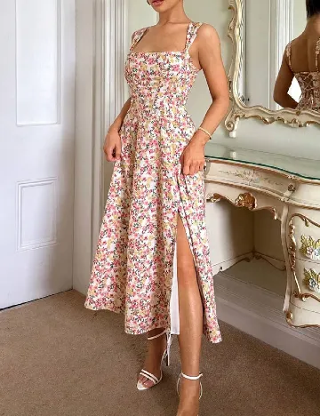 Rochie medie SHEIN, floral print