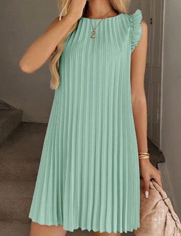 Rochie scurta SHEIN, verde