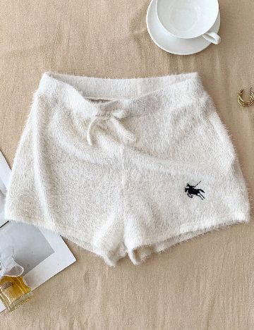 Pantaloni scurti Shein Kids, alb