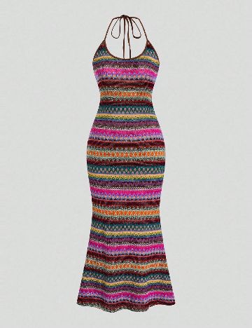 Rochie lunga SHEIN CURVE, mix culori