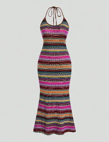 Rochie lunga SHEIN CURVE, mix culori