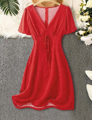 Rochie medie SHEIN, rosu