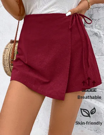 Fusta pantalon SHEIN, rosu