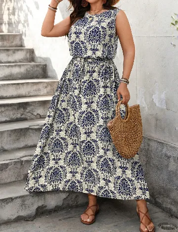 Rochie lunga SHEIN CURVE, mix culori