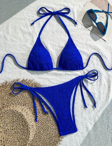 Costum de baie SHEIN, albastru